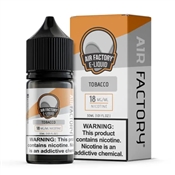 Air Factory Salts Tobacco 30mL Bottle – Smooth Tobacco Nicotine Salt E-Liquid Air Factory Salts Tobacco 30mL Bottle – Smooth Tobacco Nicotine Salt E-Liquid