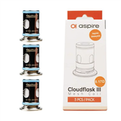 Aspire Cloudflask / Cloudflask S / Cloudflask 3 Replacement Coils (3-Pack) Aspire Cloudflask / Cloudflask S / Cloudflask 3 Replacement Coils (3-Pack)