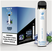 Baby Blue Razz Ice Glamee Nova Disposable MOQ 10pc 4000 Puffs 16mL