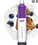 Blueberry Muffin Pod Mesh 5500 Disposable MOQ 10pc 5500 Puffs 12mL