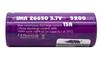 EFEST IMR 26650 5200MAH HIGH DISCHARGE FLAT TOP