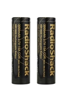 RADIOSHACK INR 18650 15A 3000 MAH BATTERY - 2 PACK