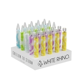 WHITE RHINO CHILLUM GLOWIN DARK DISPLAY - 25 COUNT